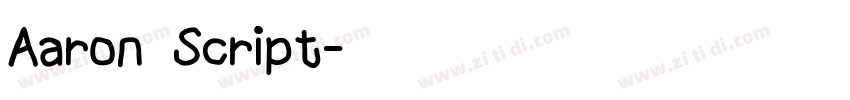 Aaron Script字体转换